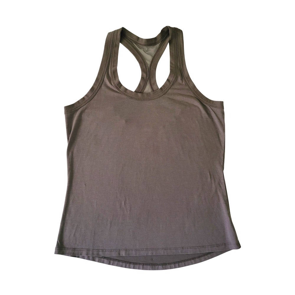Athleta‎ Topanga Mesh Back Tank Top Womens Medium Gray Racerback